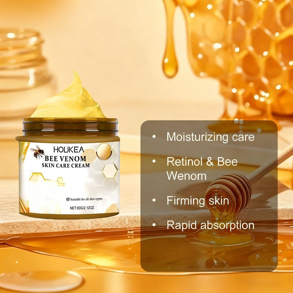 Body Firming Cream 3pcs Bee Venom Skin Tightening Moisturizer with Hyaluronic Acid for Neck Knees Legs Hands Long-Lasting Hydration Anti-Aging Body Lotion Daily Care Gift Set for Women