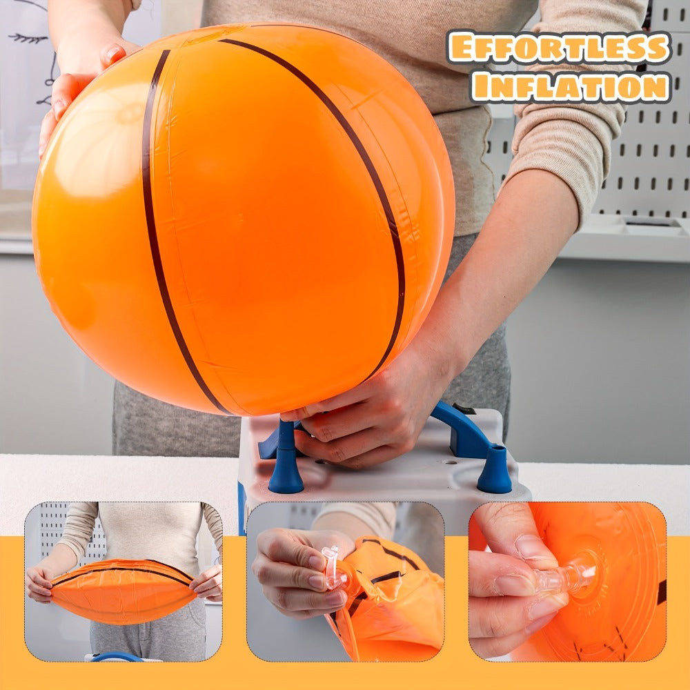 Inflatable Basketball Beach Balls, 8-Pack of 12-Inch Party and Pool Favors