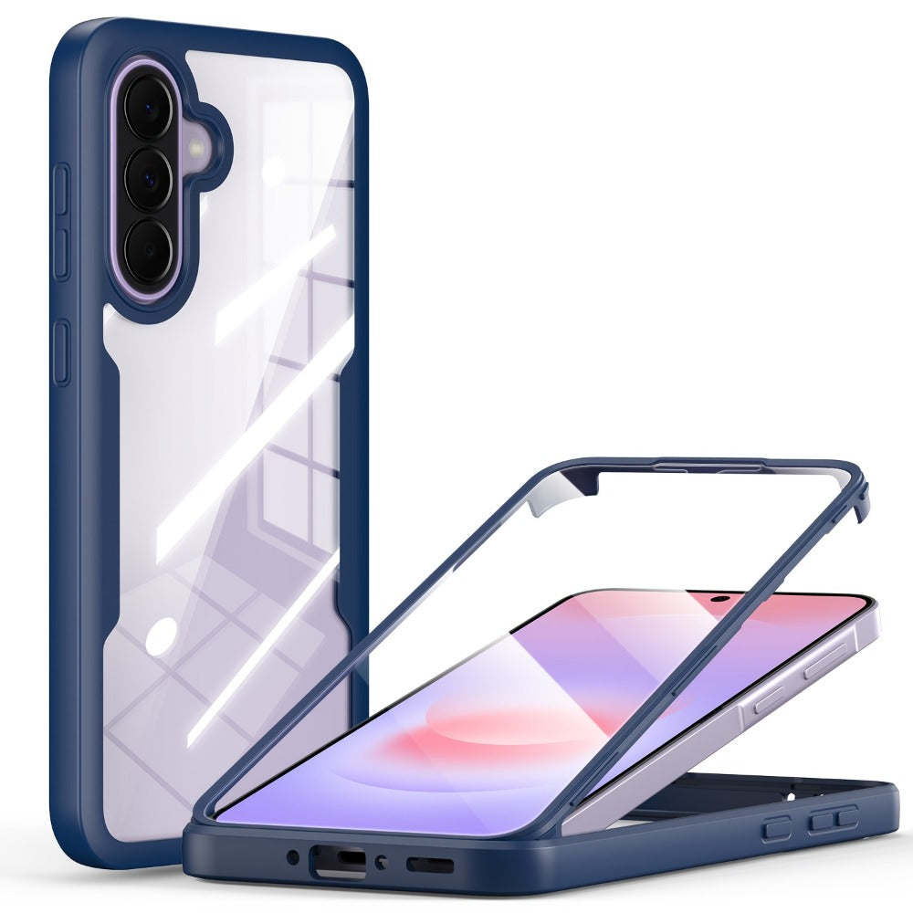Samsung Galaxy A-Series Rugged Case with Built-In Screen Protector – Full Body Shockproof Phone Cover for Galaxy A15 A16 A17 A36 A37 A56 A57 5G | Heavy Duty Drop Protection