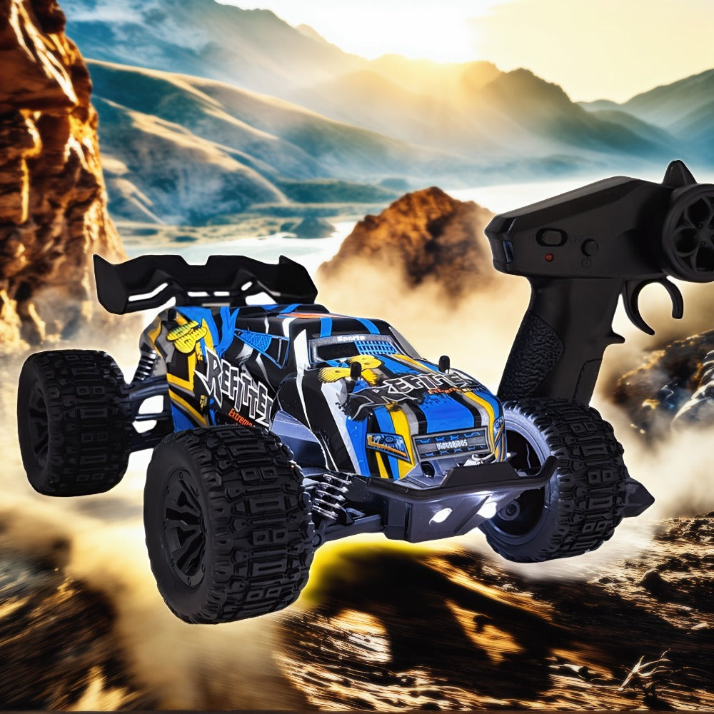 RC Monster Truck 4x4 All-Terrain Remote Control Off-Road Vehicle, 2.4GHz, Red