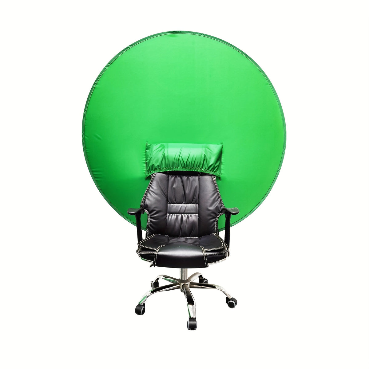 Folding Green Screen Background Frame Studio Kit | Portable Collapsible Backdrop for Live Streaming, Photography, Gaming, Video Calls, Home Office & Meetings