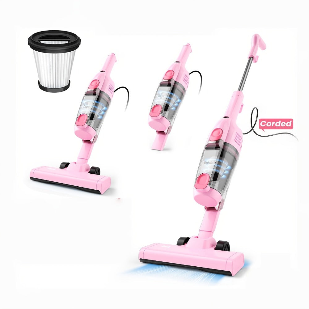 Cordless Stick Vacuum 30KPa 600W Motor 68oz Bagless Upright Lightweight Vacuum Cleaner for House Car Hard Floor Carpet Pet Hair Multi-Color