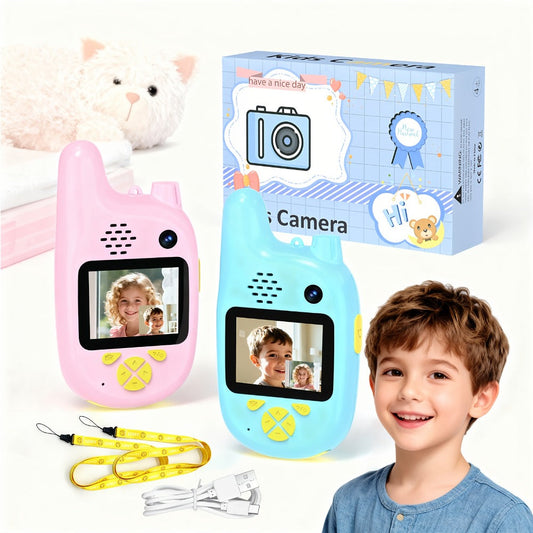 Kids Video Walkie Talkies 2 Pack with Dual Cameras and Voice Changer
