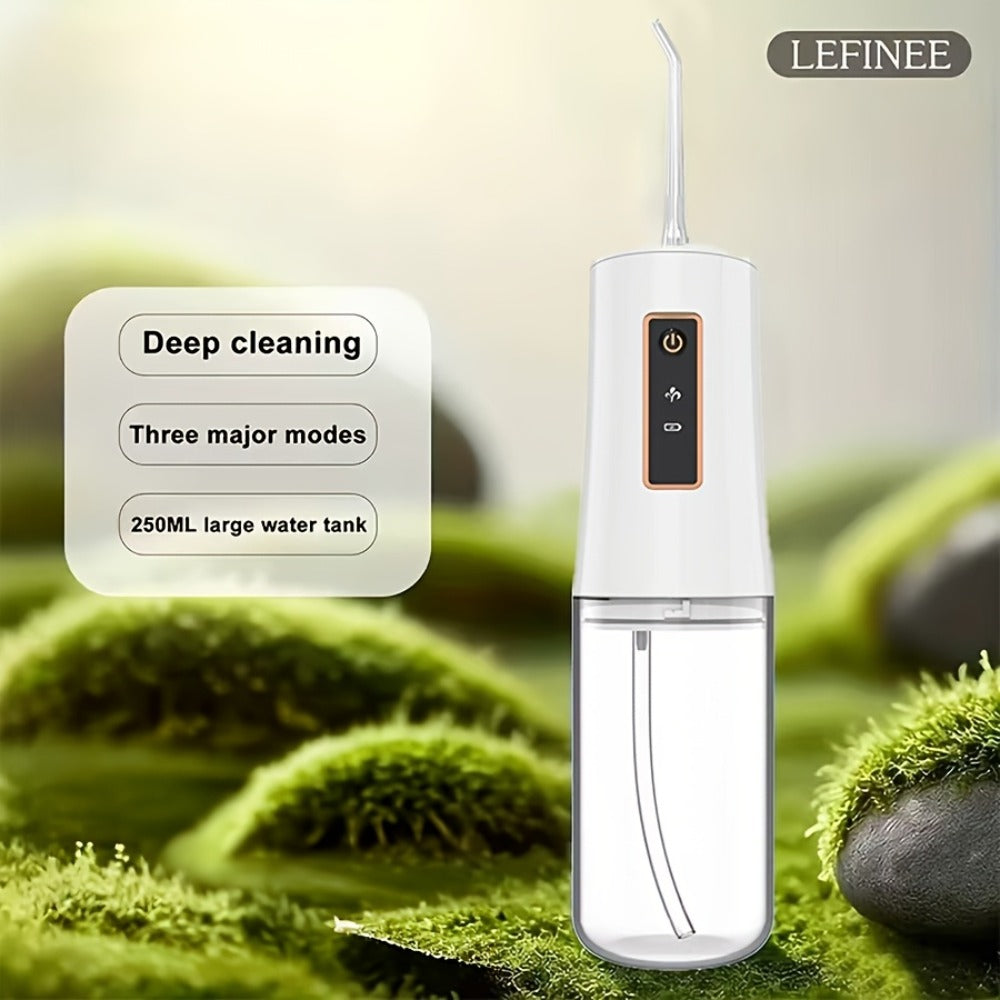 Water Flosser Oral Care Kit – 3-Mode Portable Electric Dental Cleaner, USB Rechargeable, 4-Function Nozzle, Tooth Whitening Device & Electric Toothbrush Set for Travel & Home Use