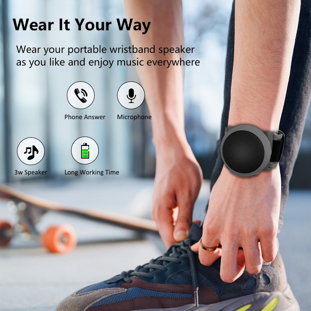 Clip-On Wearable Bluetooth Speaker with TWS Dual Pairing, Ancwear Portable Outdoor Speaker for Cycling Hiking Running Motorcycling, Stereo Surround Sound, Multiple Colors