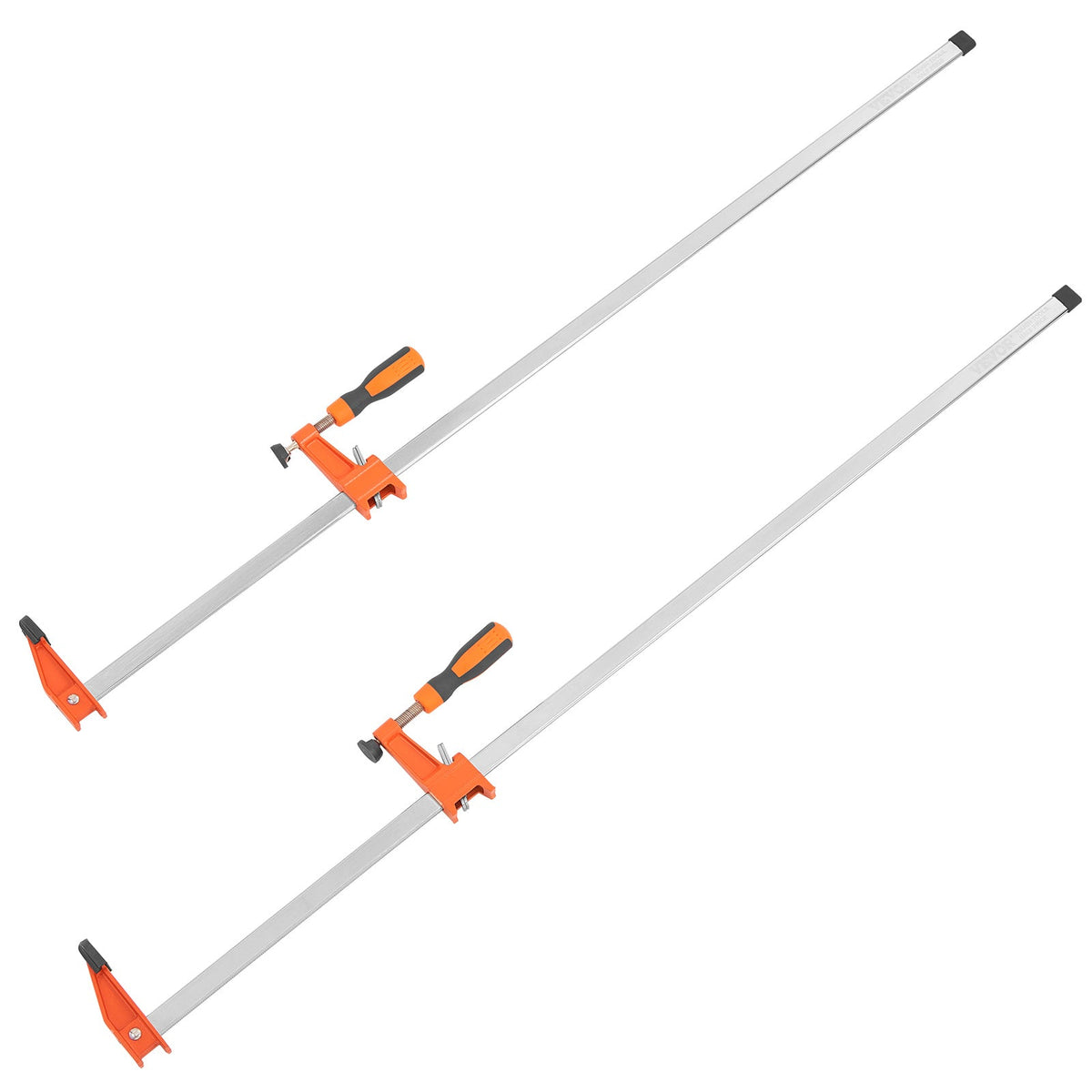 Bar Clamps for Woodworking 36 Inch 2-Pack, Quick-Change F Clamp Spreader with 600 lbs Load Limit, 2.5" Throat Depth, Cast Iron Jaw & Carbon Steel Slide Bar, Wood Clamps for Furniture & Metalworking