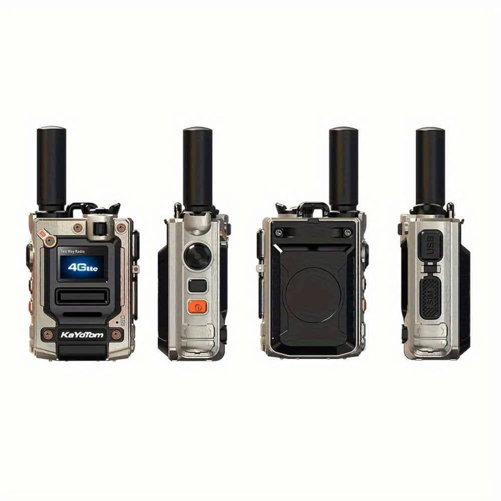 Kayotom K300S 4G Global Walkie Talkie Unlimited Range, No Monthly Fee Two Way Radio, UHF 400-480MHz Long Battery Life, Dustproof Shockproof Handheld Transceiver for Outdoor Group Remote Coordination