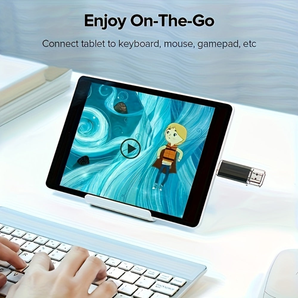2-in-1 USB Type-C Flash Drive Rotatable Memory Stick for iPhone Android PC – Dual Connector OTG Thumb Drive 32GB 64GB 128GB Compatible with Phones Tablets Computers