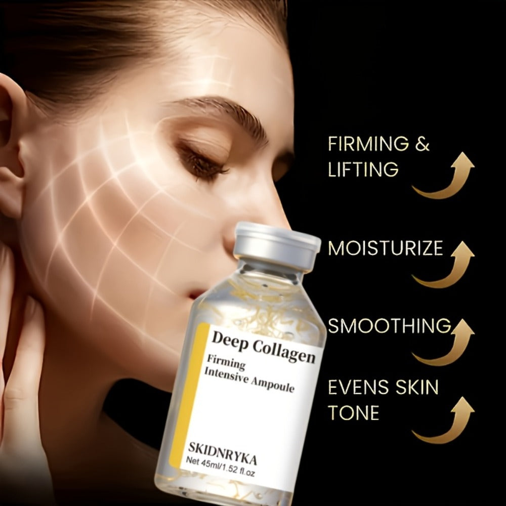 Collagen Serum with Niacinamide & Hyaluronic Acid, Deep Hydration Firming Plumping Skin Tightening Face Serum for All Skin Types, Brightening Even Skin Tone Anti-Aging Essence – 2pcs x 1.52oz