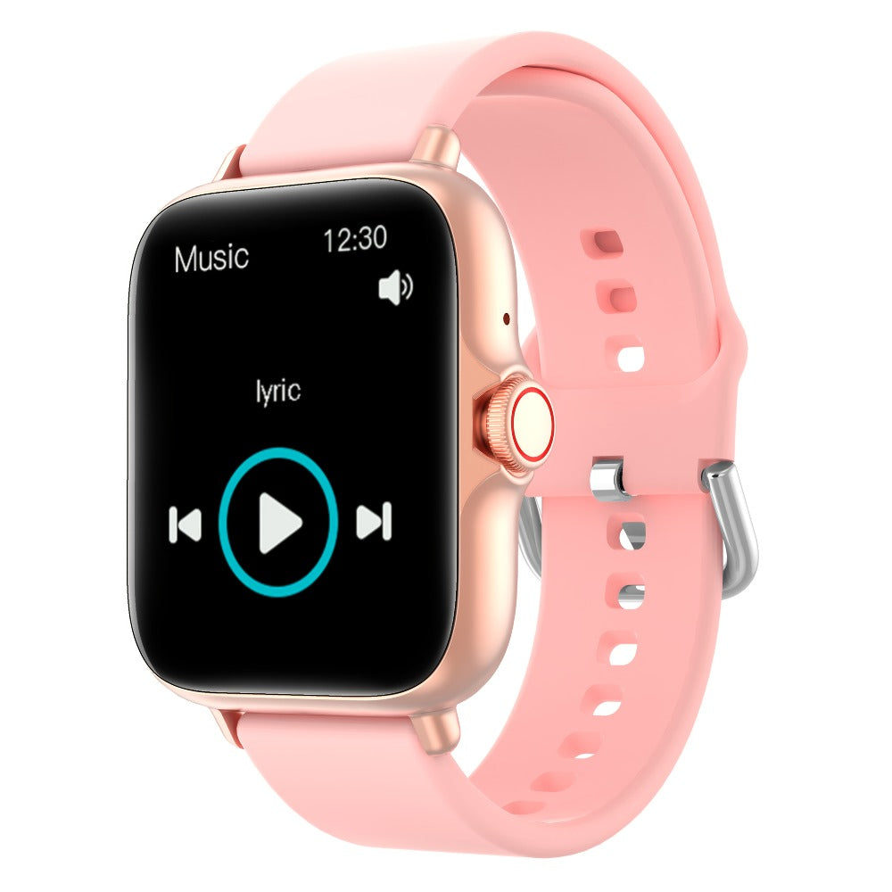 Large Screen Smartwatch with Wireless Calling & Message Alerts, Full Touch HD Display, Heart Rate Blood Oxygen Sleep Stress Monitor, Activity Tracker Multiple Sport Modes, Compatible with iPhone & Android – Black Pink Gold Silver