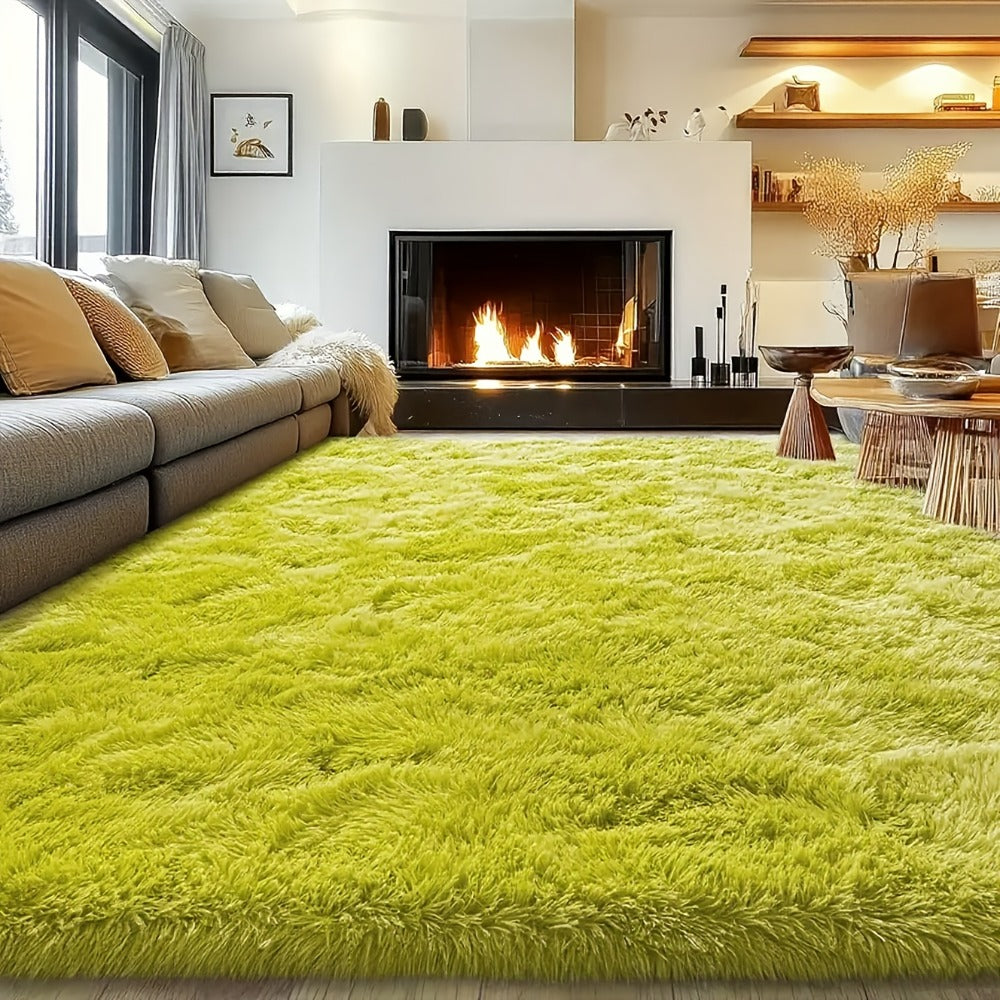 Fluffy Shag Area Rug 8x10 Feet – Ultra Soft Plush Non-Slip Large Living Room Rug, Fuzzy Bedroom Carpet for Teen Dorm, Study Room & Home Decor – Multiple Colors