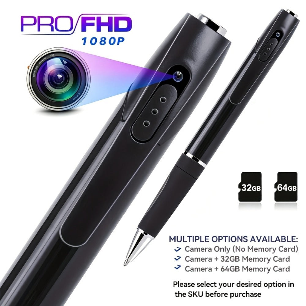 Mini Body Camera 1080P for Lectures, Meetings & Office – Portable FHD Wearable Security Cam, Indoor Outdoor Recording, Optional 32GB/64GB SD Card, Compact Clip-On Design for Students & Professionals