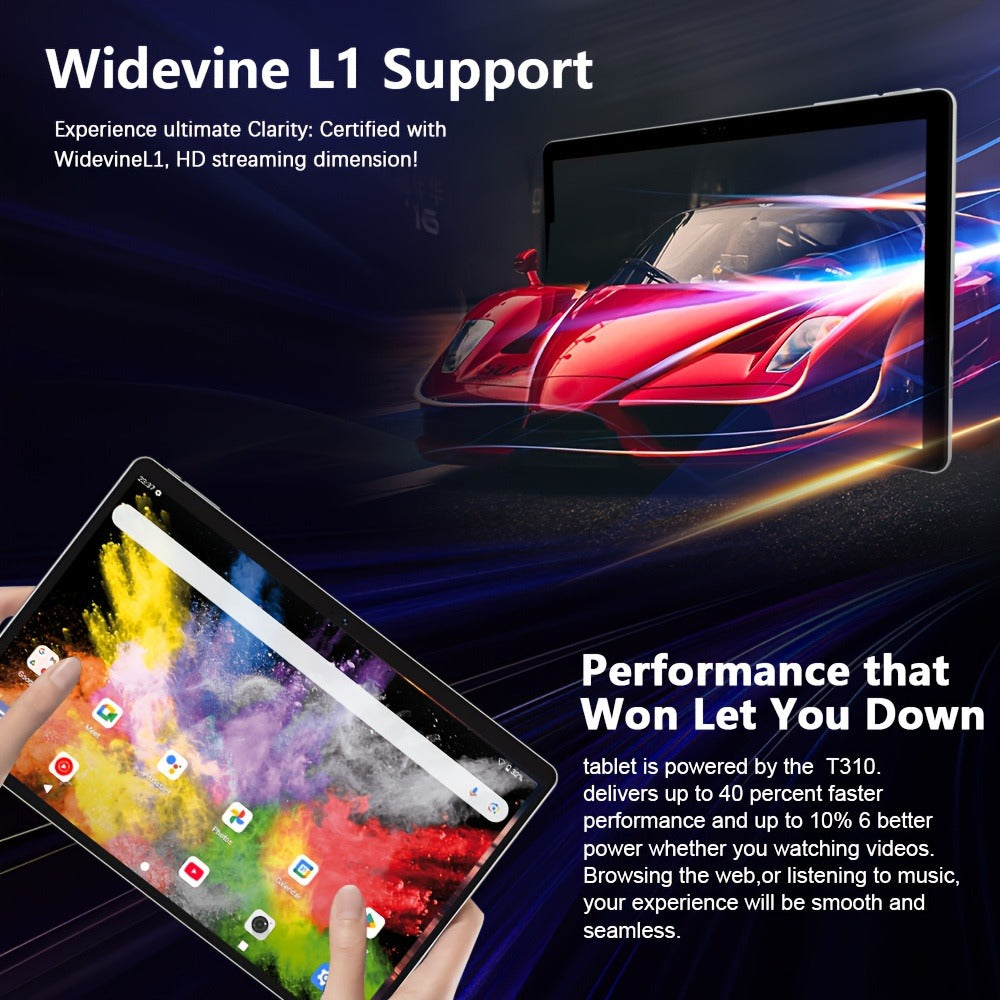 CRELANDER 2-in-1 Tablet 10 Inch 12GB RAM 128GB ROM, W30 Pro 2025 Android Tablet with Keyboard Mouse Stylus Protective Case, IPS Touch Screen 1TB Expandable, Laptop Tablet PC Bundle for Work Study Drawing – W30 Pro Set