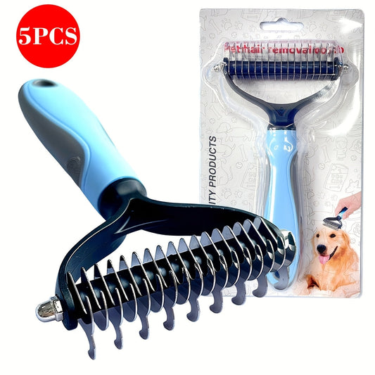 Dematting Comb & Undercoat Rake for Dogs and Cats, 9 & 17 Teeth, 1-, 3- or 5-Pack