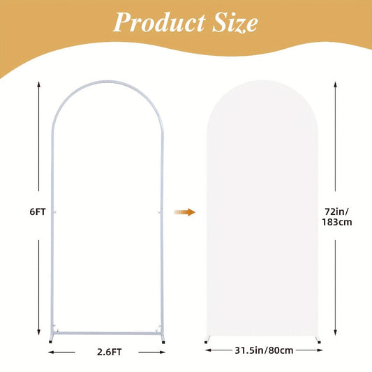 Arch Backdrop Cover, 6 ft Spandex with Bottom Zipper in Navy or Royal Blue