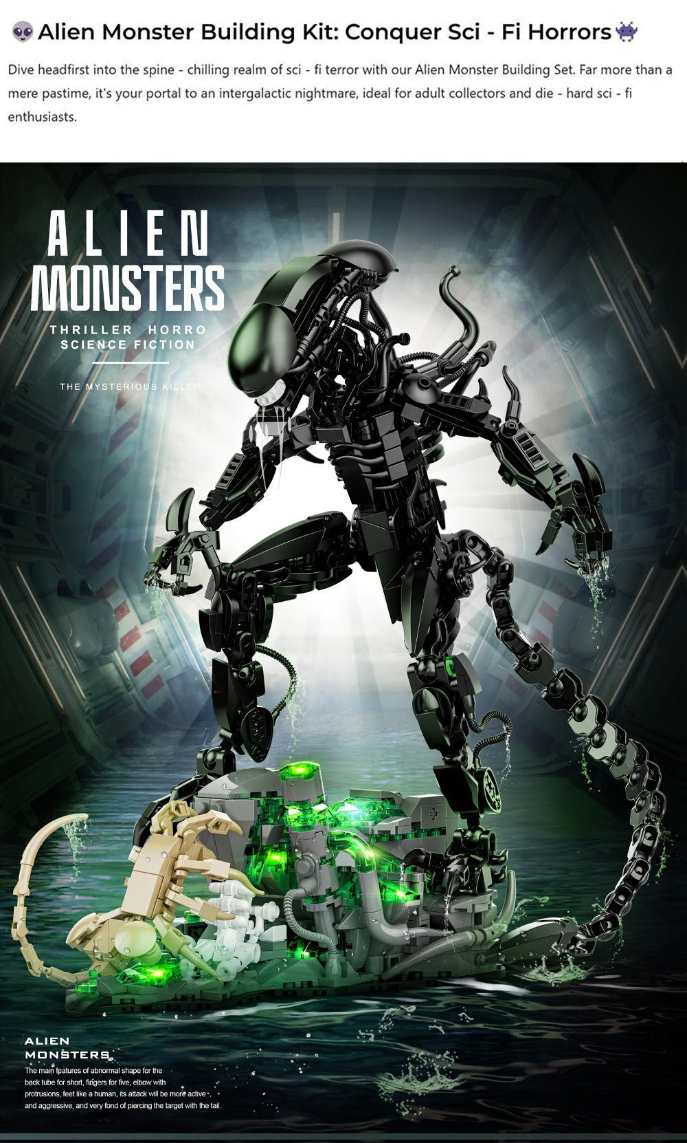 958-Piece Alien Beast Building Block Model Kit