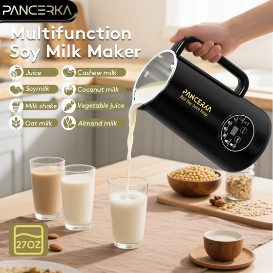 Automatic Soy Milk Maker with One-Touch Operation, 27 oz, Black