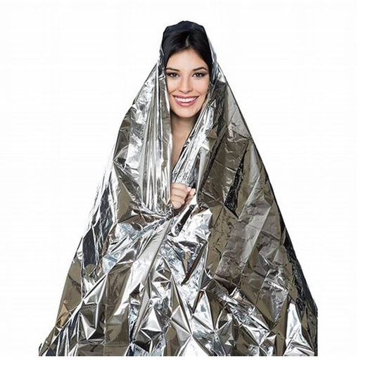 Emergency Mylar Thermal Blankets, Reflective PET Film in 2, 5 or 10 Packs