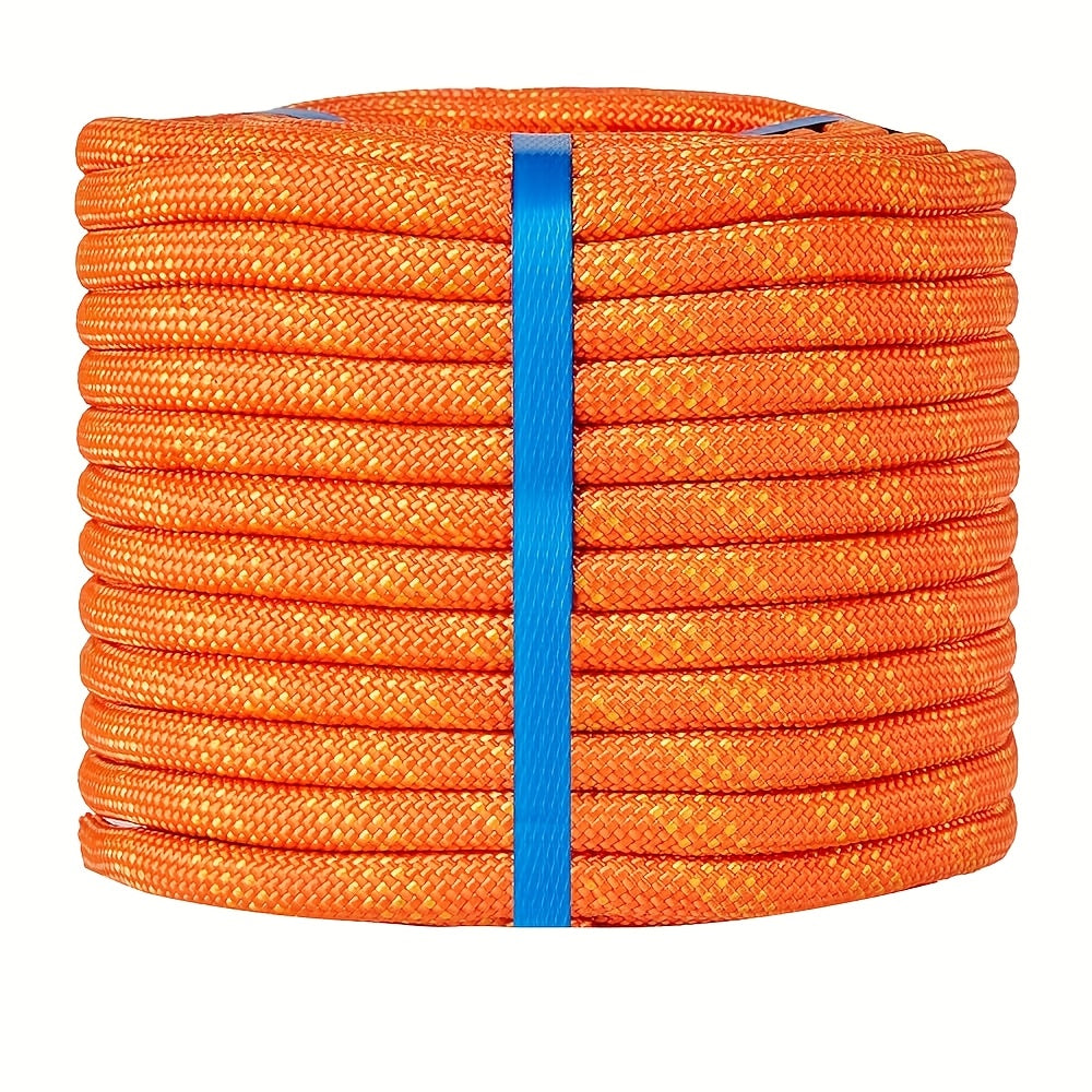 Double Braided Nylon Rope 1/2 Inch Heavy Duty Polyester – 100ft 150ft 200ft Multi-Color for Anchoring Towing Cargo Sailing Dock Lines & Outdoor Use