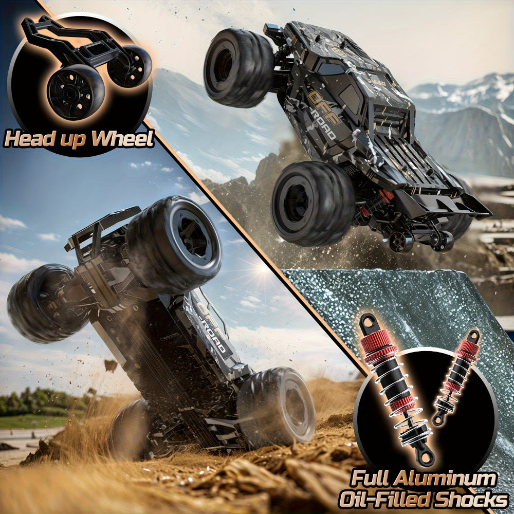 DEERC 1:16 4WD RC Truck, 42 km/h with Dual Batteries