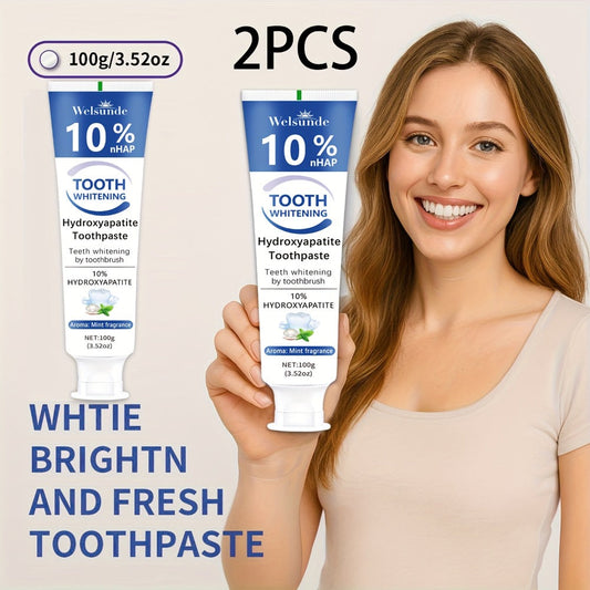 Nano Hydroxyapatite Toothpaste, Mint, 2-Pack, 100 g Each