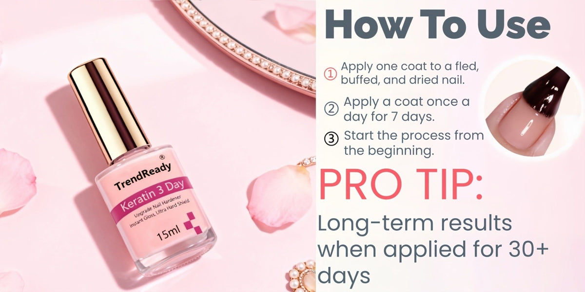 Nail Strengthener 2 Pack 4-in-1 Natural Protein Hardener — Extra Strong Fast Drying Nail Growth Treatment Base Coat for Weak Brittle Splitting Nails, Women Men All Nail Types