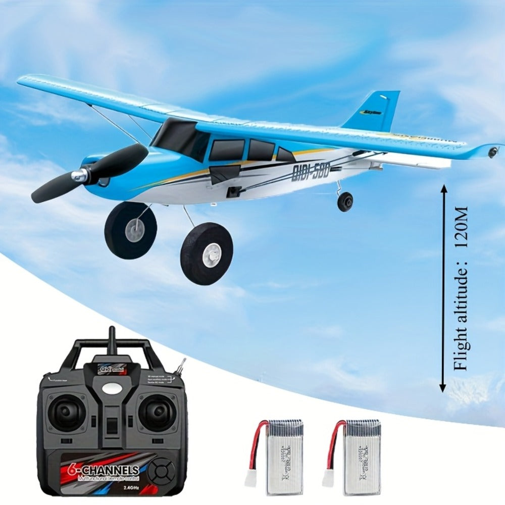 QIDI560 Brushless 6-Channel RC Plane with 2 Batteries