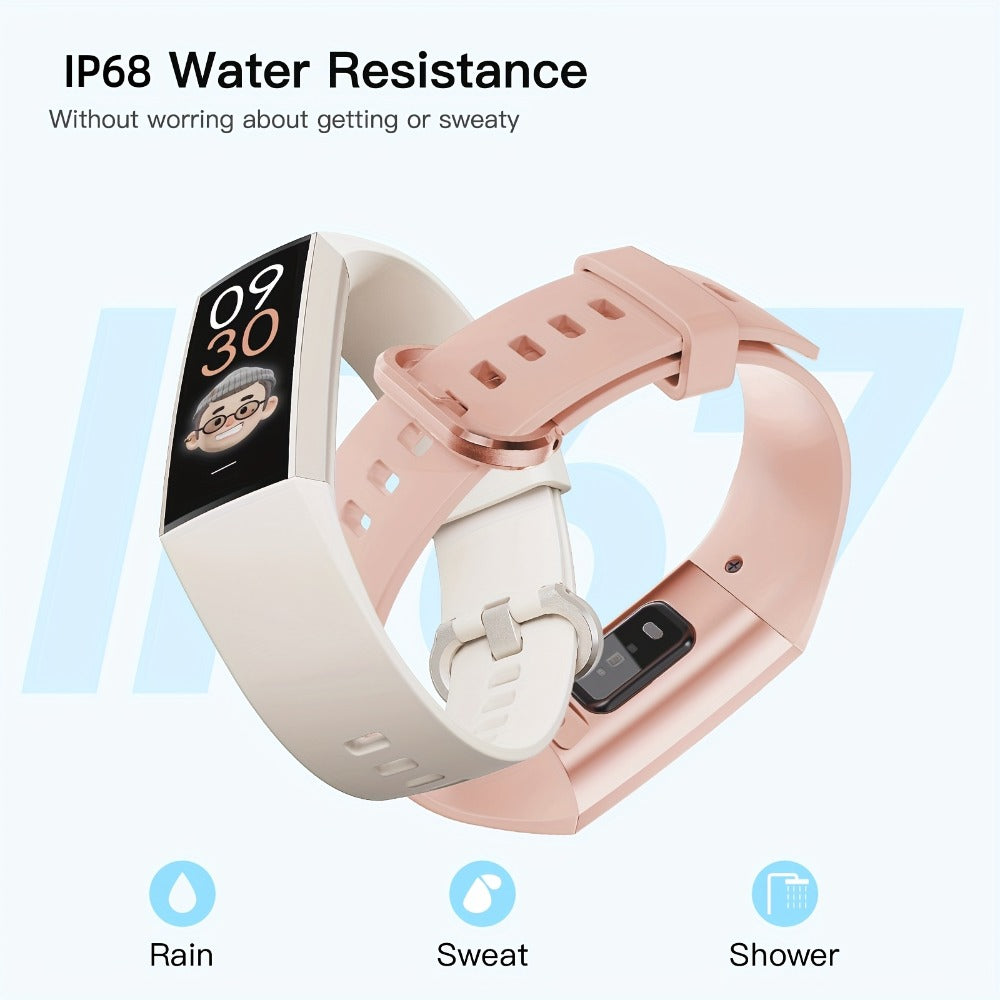 AMOLED Smart Band 1.1" Always-On Display, 14-Day Battery Life, 25 Sport Modes, Heart Rate & Sleep Tracker, 100+ Watch Faces, Ultra-Thin Fitness Watch, Weather & Music Control – For Men & Women