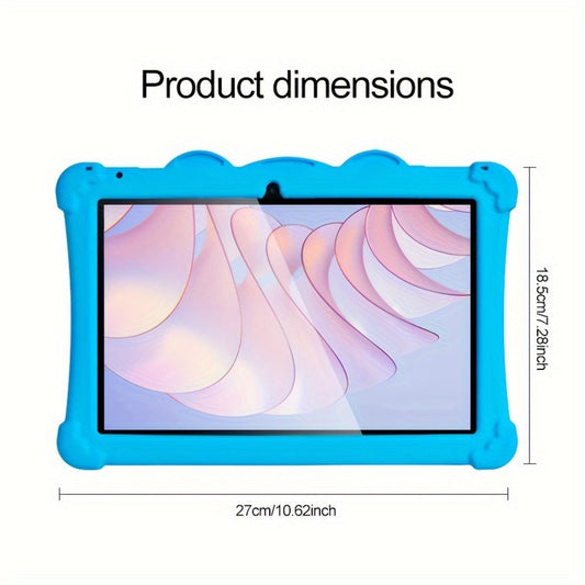 Kids Tablet 10 Inch Android 13, IPS Eye Protection Display 32GB ROM 3GB RAM, Dual-Band WiFi Parental Controls Google Play, Pre-Installed Educational Apps & Games Dual Camera, Toddler Tablet with Protective Case for Ages 3-12 – Red Blue