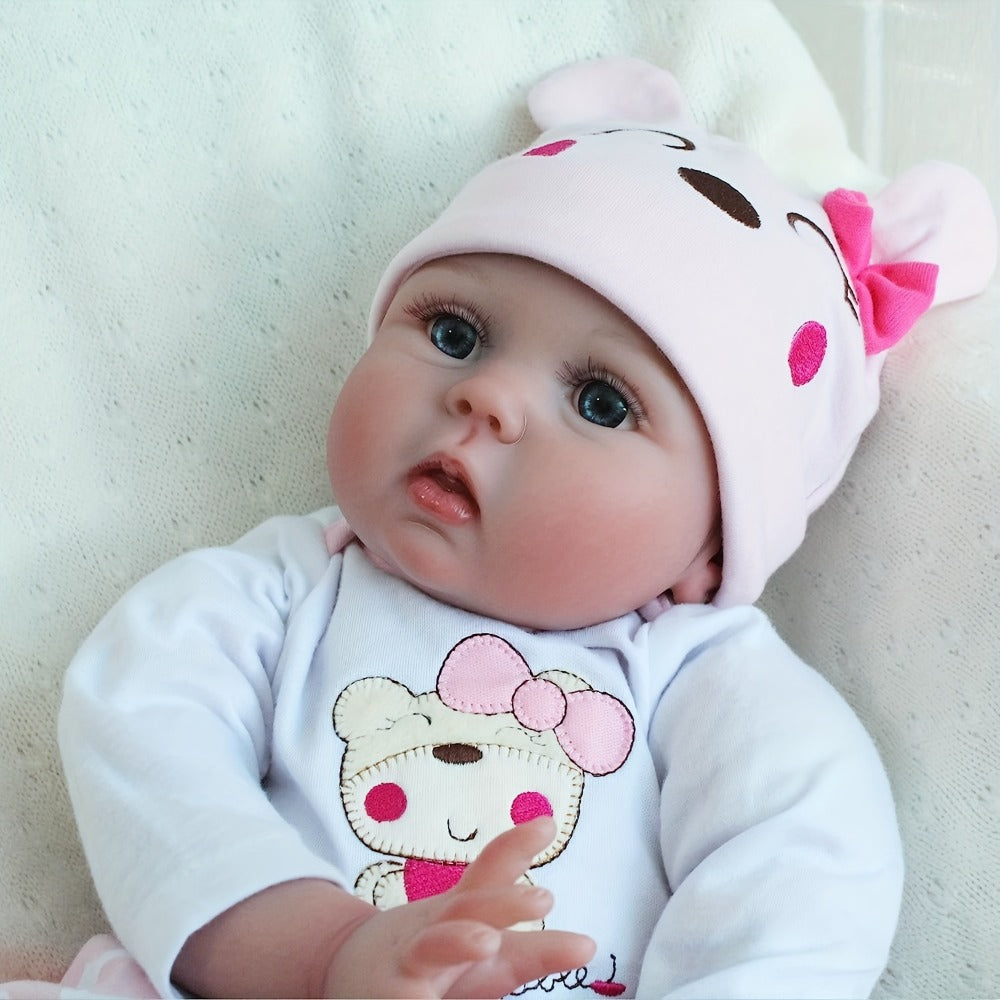 22-Inch Sleeping Reborn Baby Doll with Cloth Body and Vinyl Limbs
