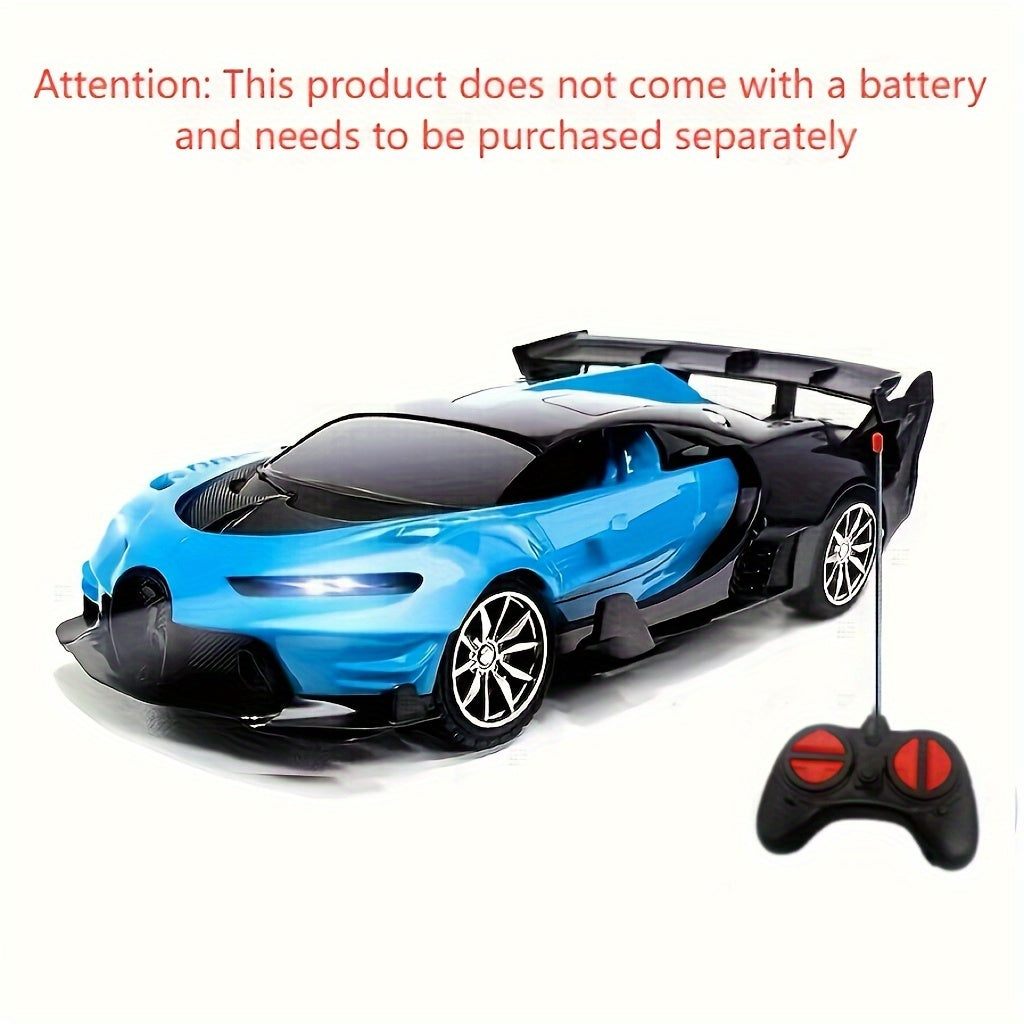 Drift RC Car 1:24 Scale with LED Lights, 4-Channel USB Rechargeable Sports Car Model