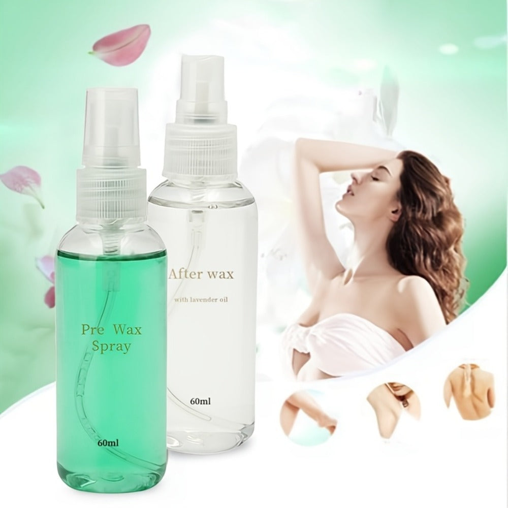 Pre & Post Wax Oil Spray for Hair Removal — Moisturizing Waxing Treatment for Legs Underarms Face & Bikini Line, Soothing Aftercare Formula Removes Residue & Calms Skin for Women & Men
