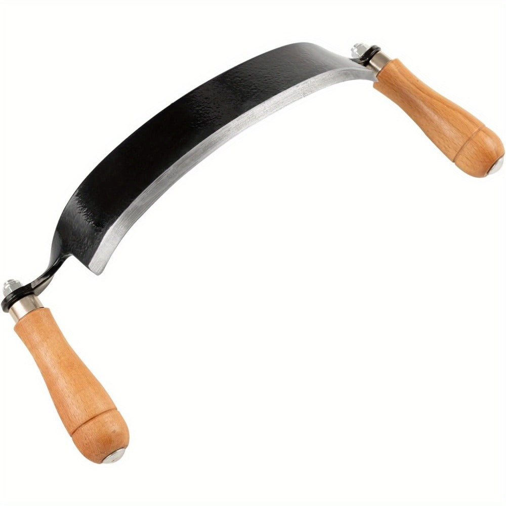 Draw Knife Woodworking Tool Curved, 5" 8" 10" Drawknife Debarking Shave Tool with Ergonomic Handle, Wood Bark Stripper for Timber Framing, Wood Turning, Carving & Log Peeling