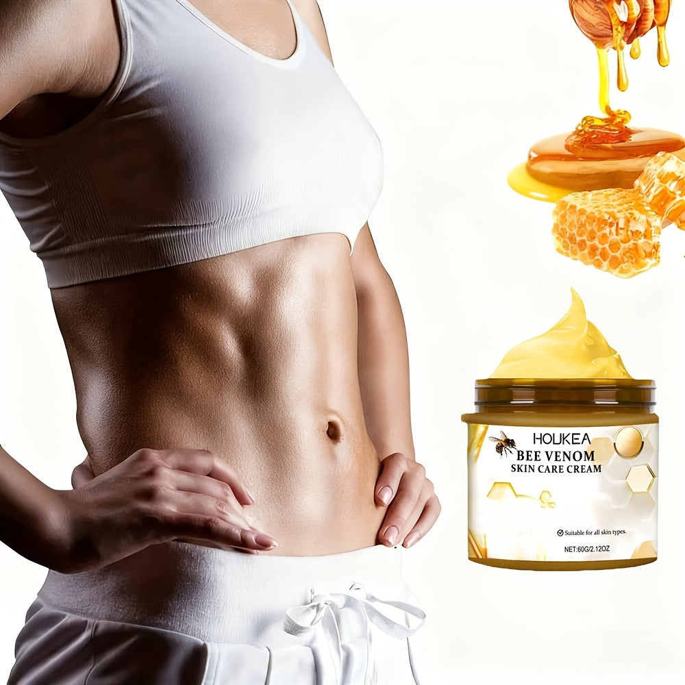 Body Firming Cream 3pcs Bee Venom Skin Tightening Moisturizer with Hyaluronic Acid for Neck Knees Legs Hands Long-Lasting Hydration Anti-Aging Body Lotion Daily Care Gift Set for Women