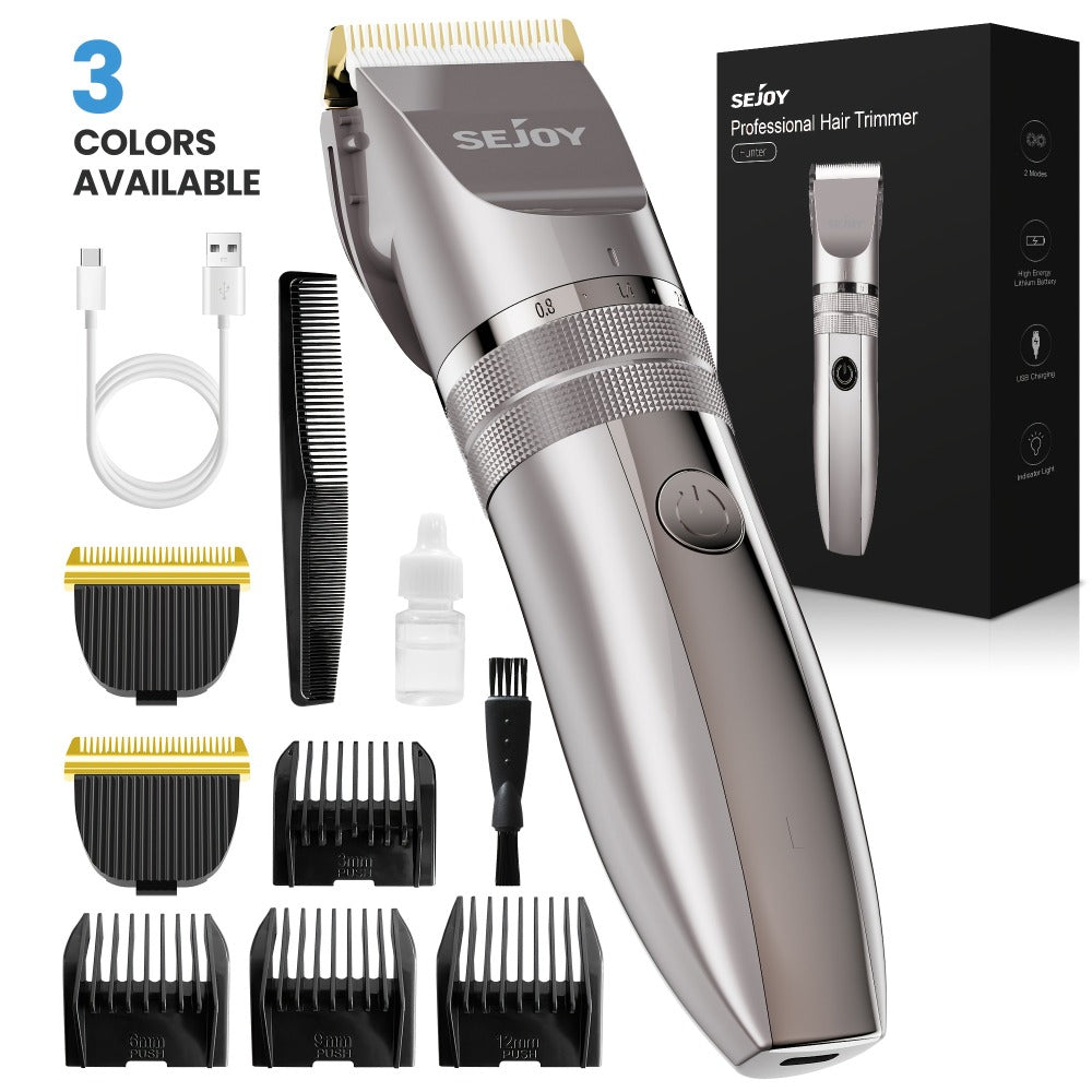 Beard Trimmer for Men Cordless Electric USB Rechargeable with Precision Dial 5-Level Adjustable – Mustache Facial Hair Trimmer Grooming Tool, Perfect Men's Gift