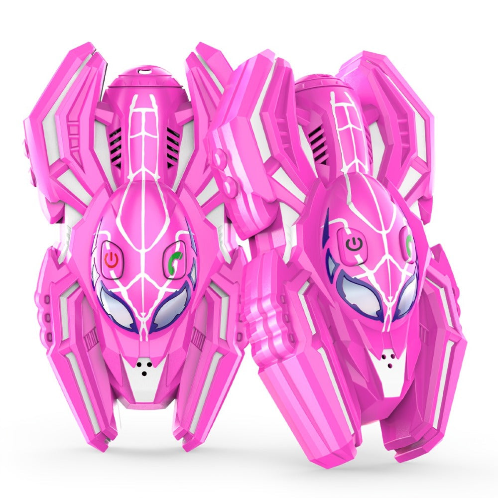 Spider Walkie Talkies for Kids, 2-Pack with Push-to-Talk and Lanyard Holes
