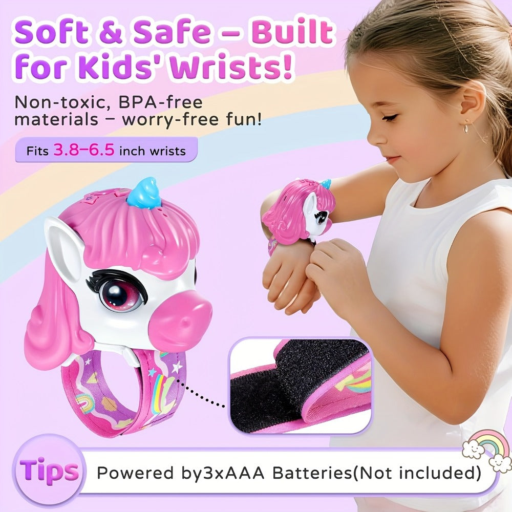 Unicorn Walkie Talkies for Kids 2 Pack, Glow in the Dark, Long Range 2-Way Radio Toy for Boys & Girls Ages 3-12, Outdoor Adventure Camping Hiking, Birthday Christmas Halloween Back to School Gift, Pink & Purple