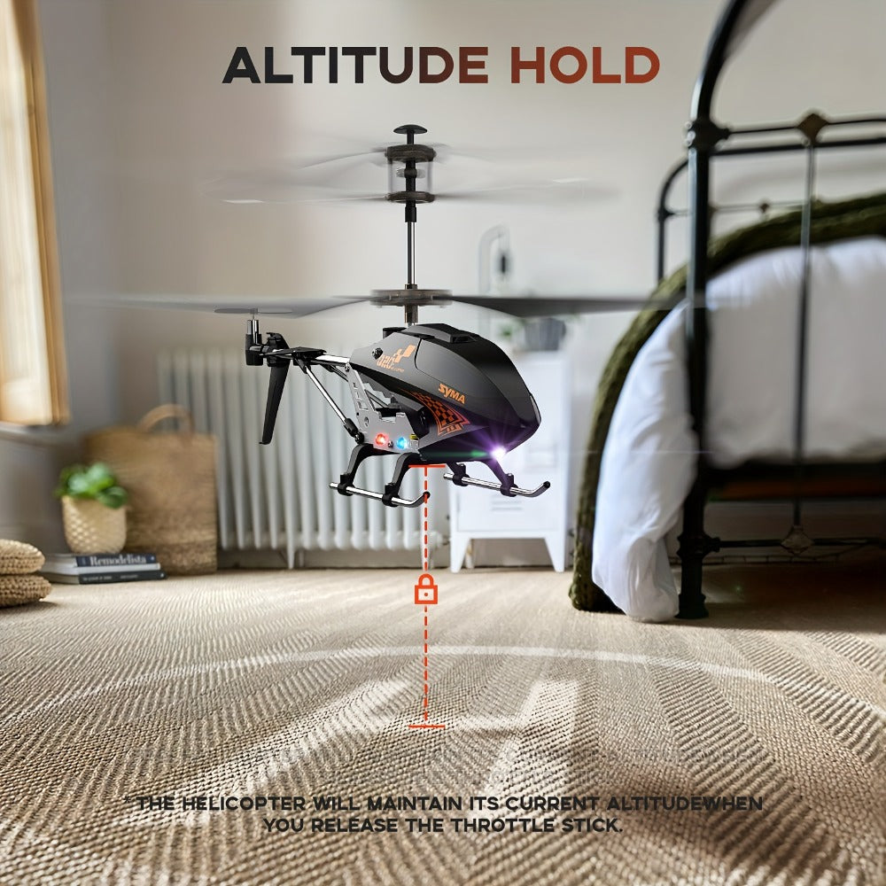 SYMA Q20 RC Helicopter for Kids, 3.5 Channel Altitude Hold with One-Key Takeoff, Black