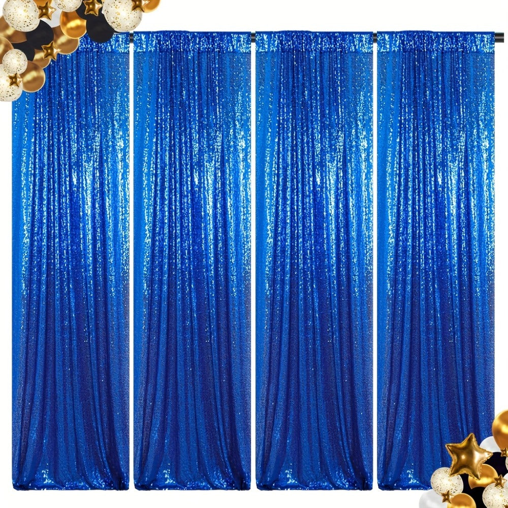 Sequin Backdrop Curtains 2FTx8FT Glitter Photography Background Panels for Party Wedding Birthday Stage Decoration Gold Yellow Shimmer Curtain Set 4 6 10 Panels Available