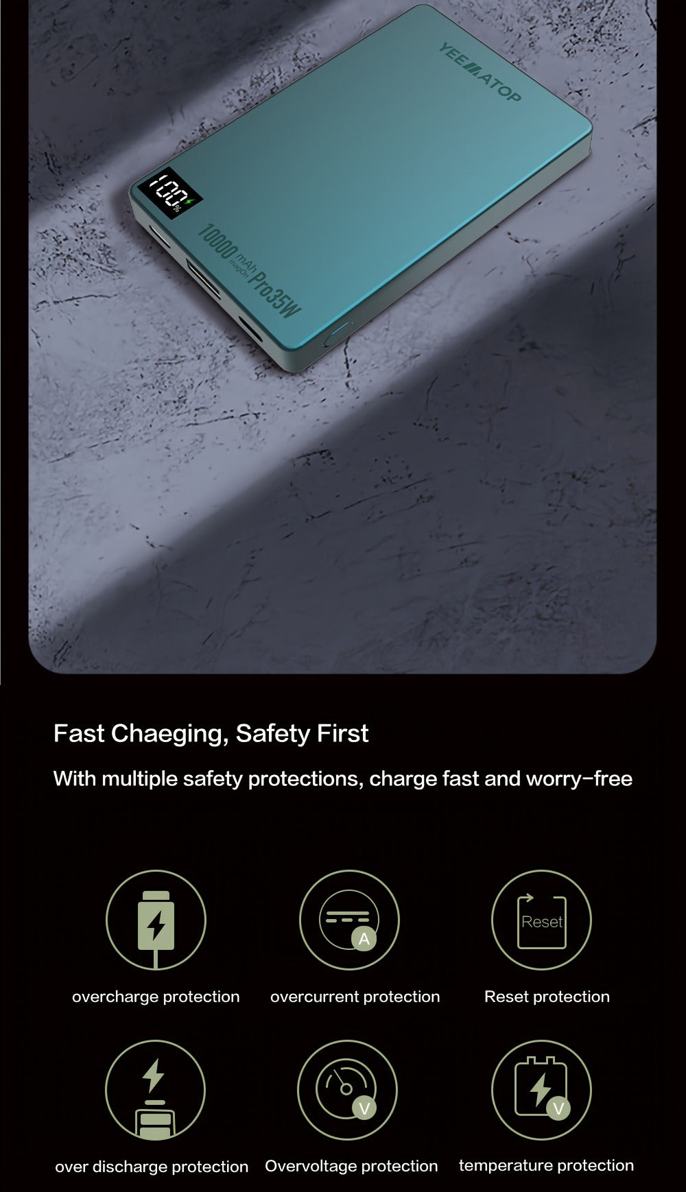 35W USB-C PD Magnetic Power Bank 10000mAh MagSafe Compatible, 30W QC 3.0 Wireless Fast Charging Portable Charger with PPS Support for iPhone 17 16 15 14 13 12 Android Samsung Galaxy