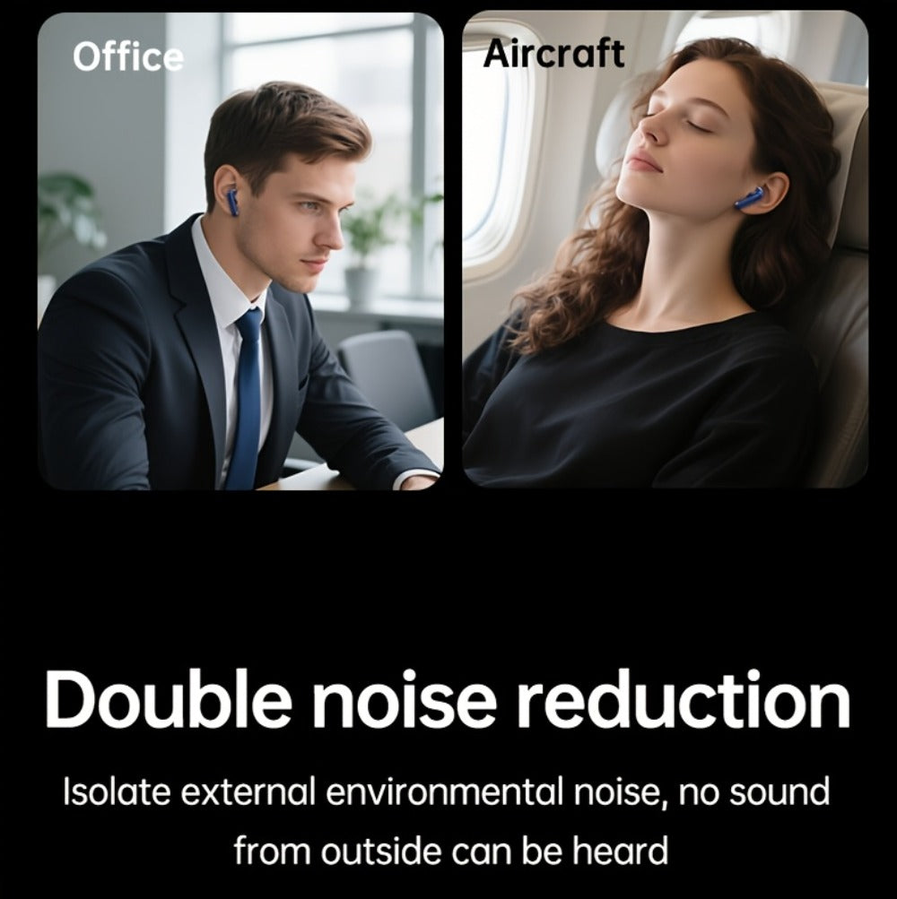 ANC Wireless Earbuds Acer Official TWS In-Ear Active Noise Cancellation Spatial Audio Low Latency Gaming Mode HD Calls Long Battery Life Sports Driving Earphones Navy Blue White
