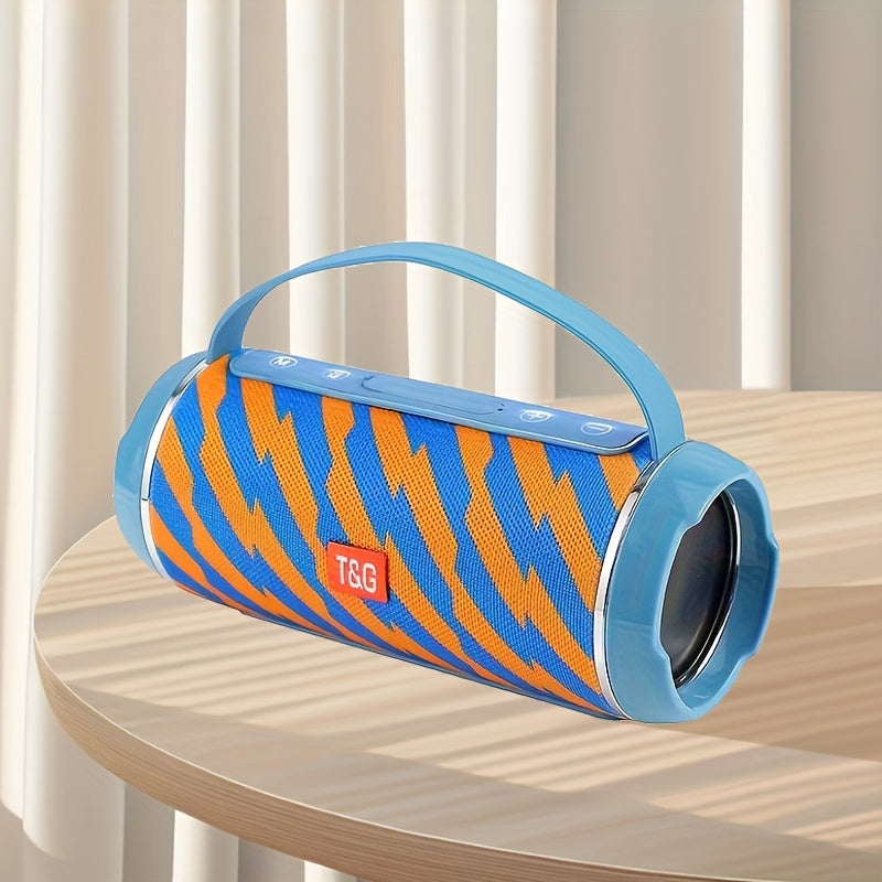 TG116C IPX4 Portable Bluetooth 5.0 Speaker 1200mAh Rechargeable Wireless Speaker USB TF FM Type-C Charging Surround Sound for Outdoor Travel Home Mobile