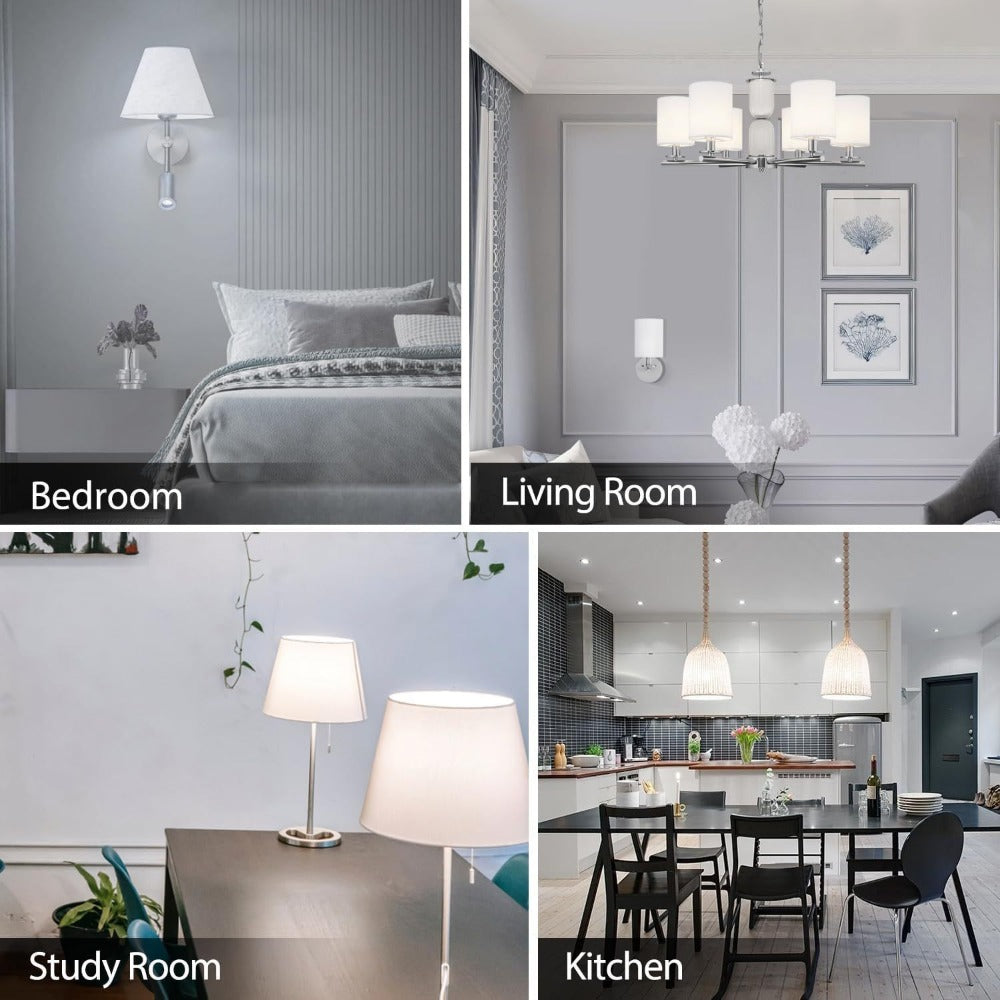 A19 LED Light Bulbs 60 Watt Equivalent, 5000K Daylight White E26 Base, 800 Lumens 9W Energy Efficient Bulb, 80+ CRI 15000 Hours Long Life, Standard LED Bulbs for Bedroom Living Room Office