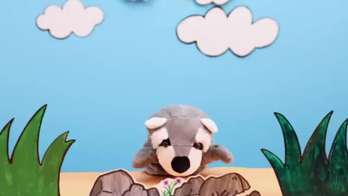 Animal Hand Puppets Set 6pcs Zoo Plush Puppets with Movable Mouths, Elephant Giraffe Lion Bear Raccoon Monkey, Storytelling Role Play Theater Toy for Kids Toddlers, Birthday Christmas Gift