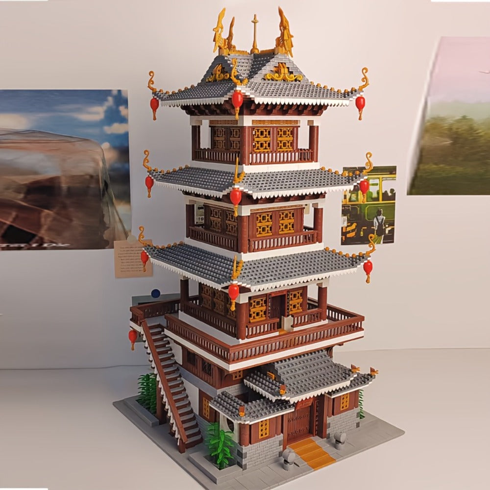 Ancient Chinese Palace Building Set, 6,134 Mini Bricks, Heavenly Fairy Mirror