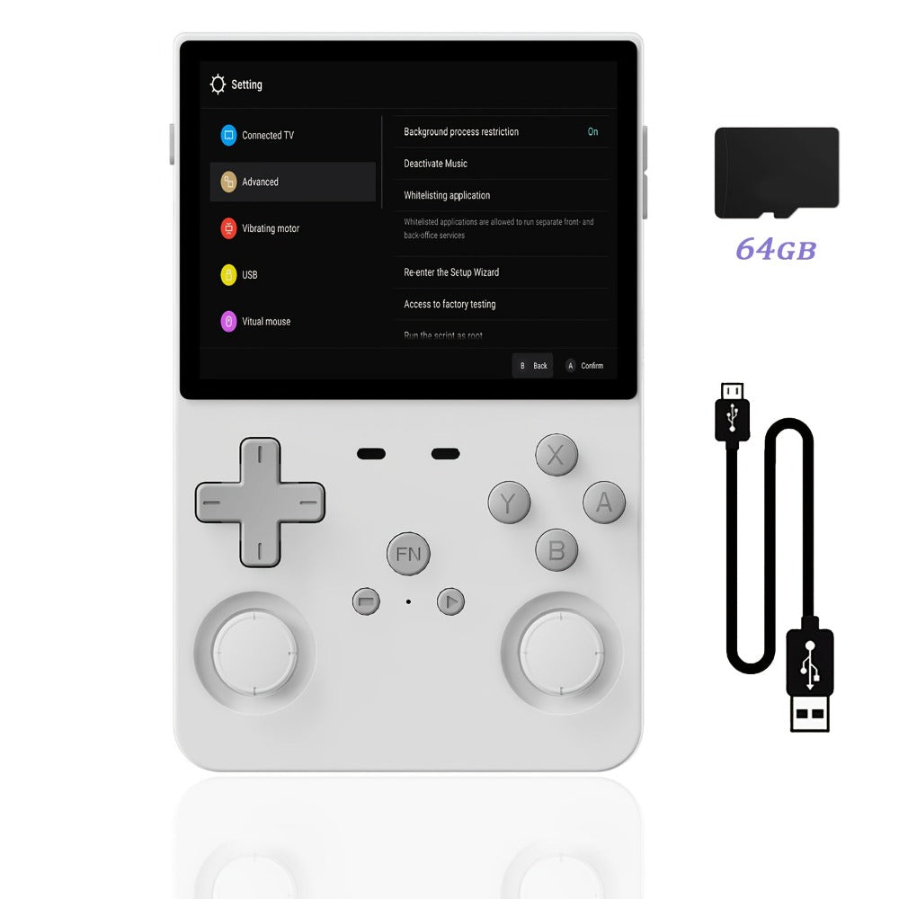 Linux Open Source Handheld Game Console L35 – 3.5 Inch IPS HD Display, Classic Emulators, Ultra-Long Battery Life, Multiple Setup Support, 64GB/128GB Storage, Perfect Holiday & Birthday Gift for Gamers