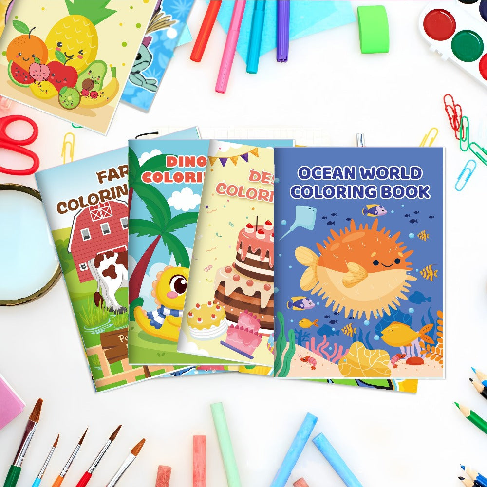 Bulk Coloring Books for Kids 26 Pack – Dinosaur Mermaid Animal Themes Party Favors Goodie Bag Stuffers for Birthday Classroom Halloween Easter Boys Girls Ages 3+ Screen-Free Gift Set