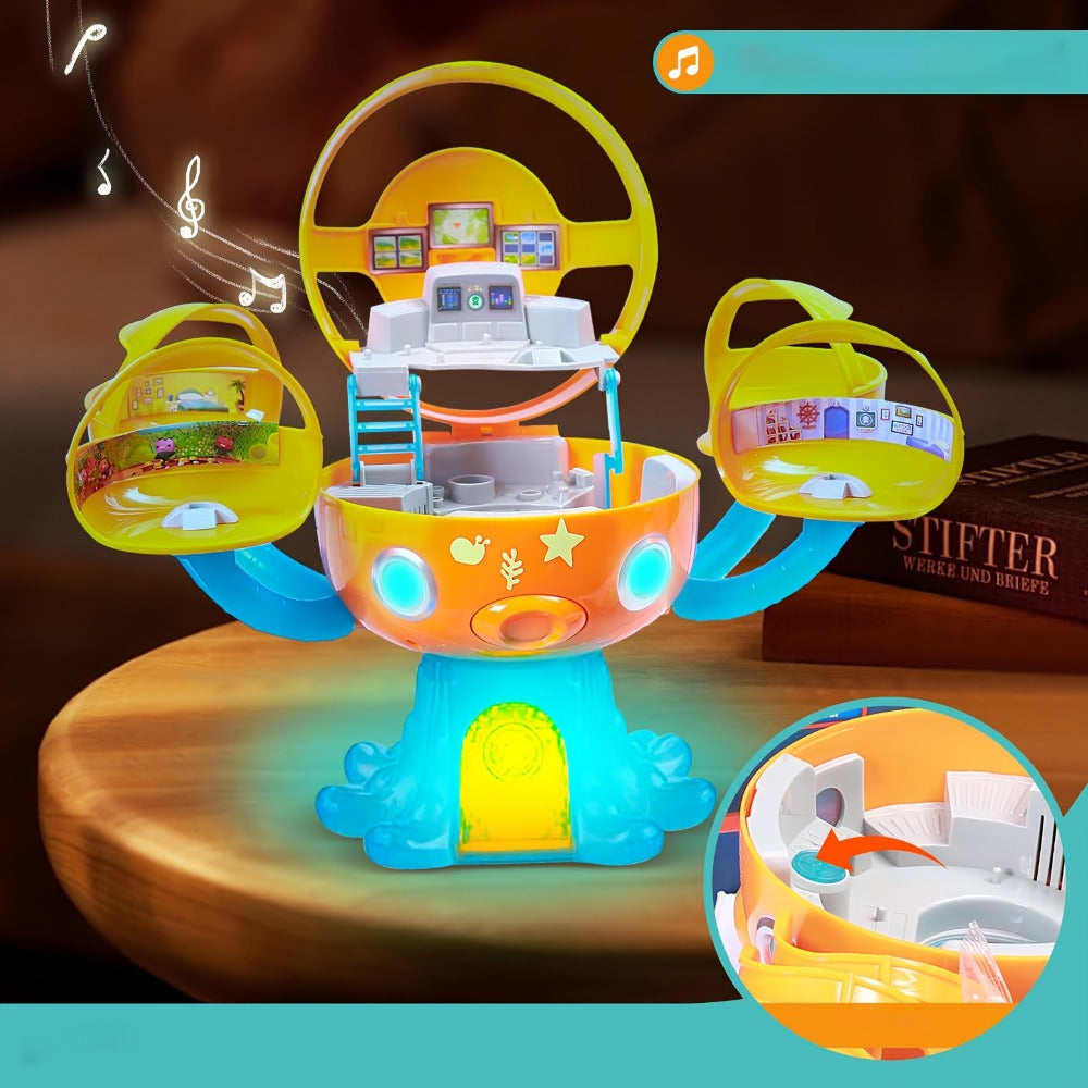 Octonauts Octopod Castle Adventure Playset – 8 Action Figures Glow Stickers Light Sound Effects, Interactive Ocean Toy Gift for Boys Girls Kids Ages 3+ Birthday Christmas