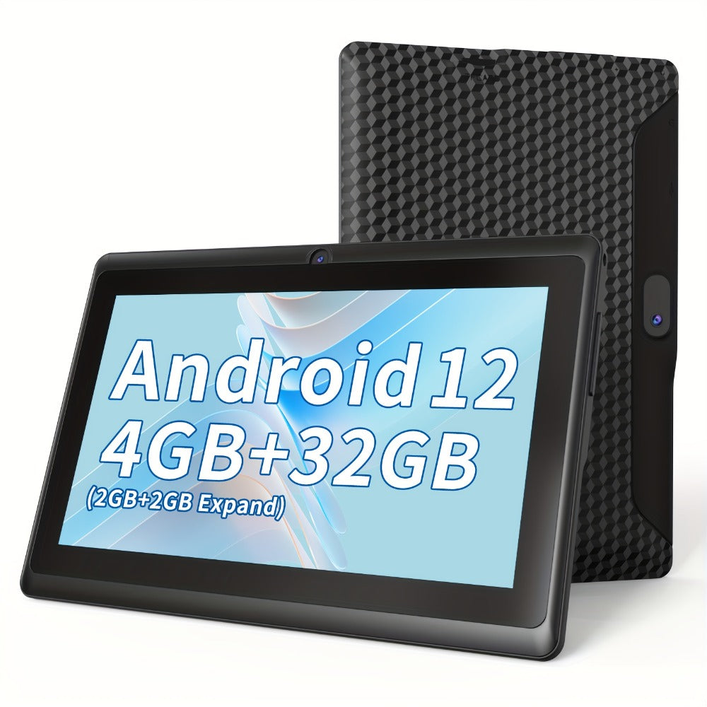 PEICHENG Android 14 Tablet 7 Inch for Reading & Learning – A133 Quad-Core, 4GB RAM, 32GB ROM, HD IPS Screen, 3000mAh Battery, Dual Camera, 2.4G WiFi, USB-C, Lightweight Portable Tablet for Kids & Seniors