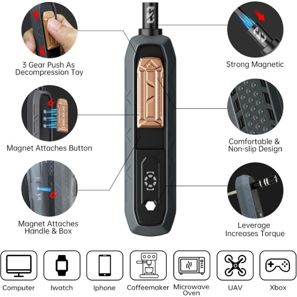 180-in-1 Precision Screwdriver Set – Magnetic Professional Repair Kit for Laptop, Phone, Camera, Tablet, Game Console & Glasses, Angular Container Case Design